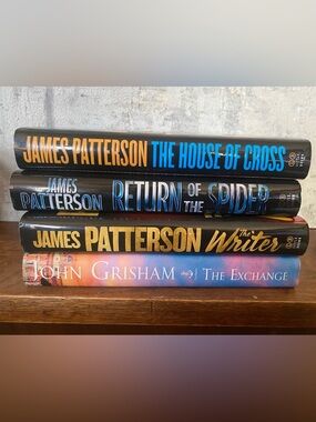 James Patterson Alex Cross Series Hardcover Lot of 2 + THE WRITER + John Grisham